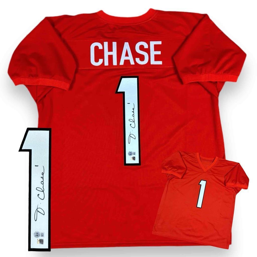 Ja'Marr Chase Signed Jersey - Orange - Beckett Authenticated