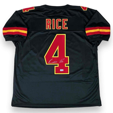 Rashee Rice Autographed SIGNED Jersey - Black - Beckett Authenticated