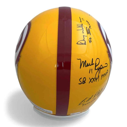 Jurgensen Theismann Kilmer Williams Rypien AUTOGRAPHED Redskins Helmet - JSA