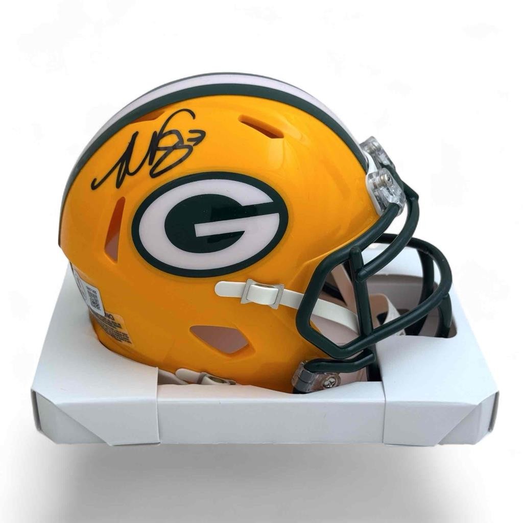 Romeo Doubs Autographed Signed Green Bay Packers Mini Helmet - Beckett