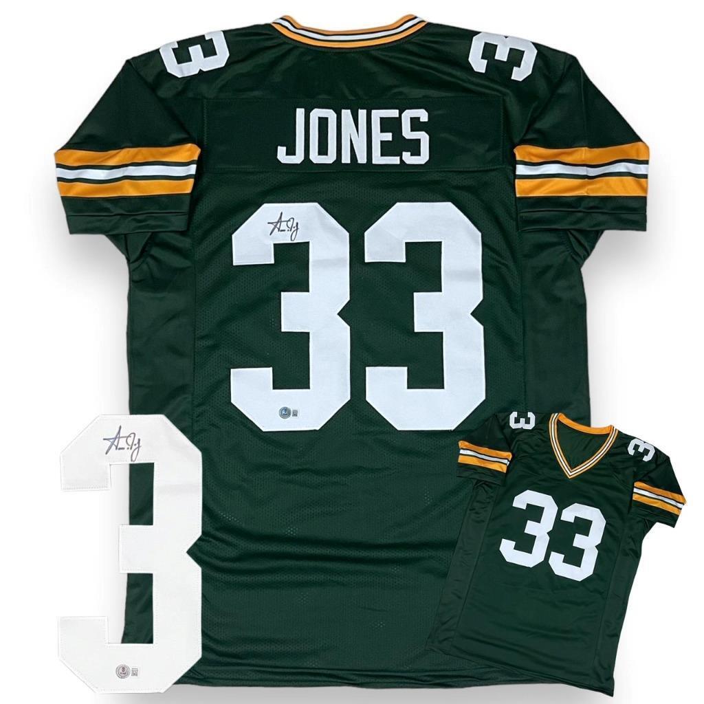 Aaron Jones Autographed SIGNED Jersey - Green - Beckett Authenticated