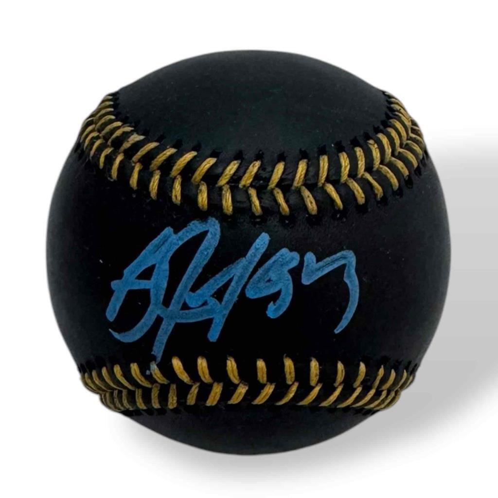 Bo Jackson Autographed SIGNED Black Baseball with Display Case - Blue - Beckett