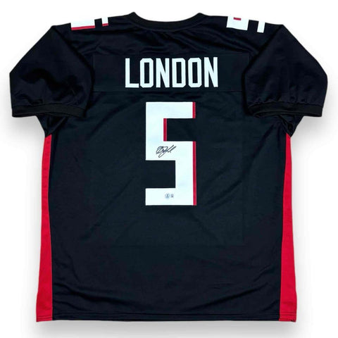 Drake London Autographed Signed Jersey - Black - Beckett Authenticated