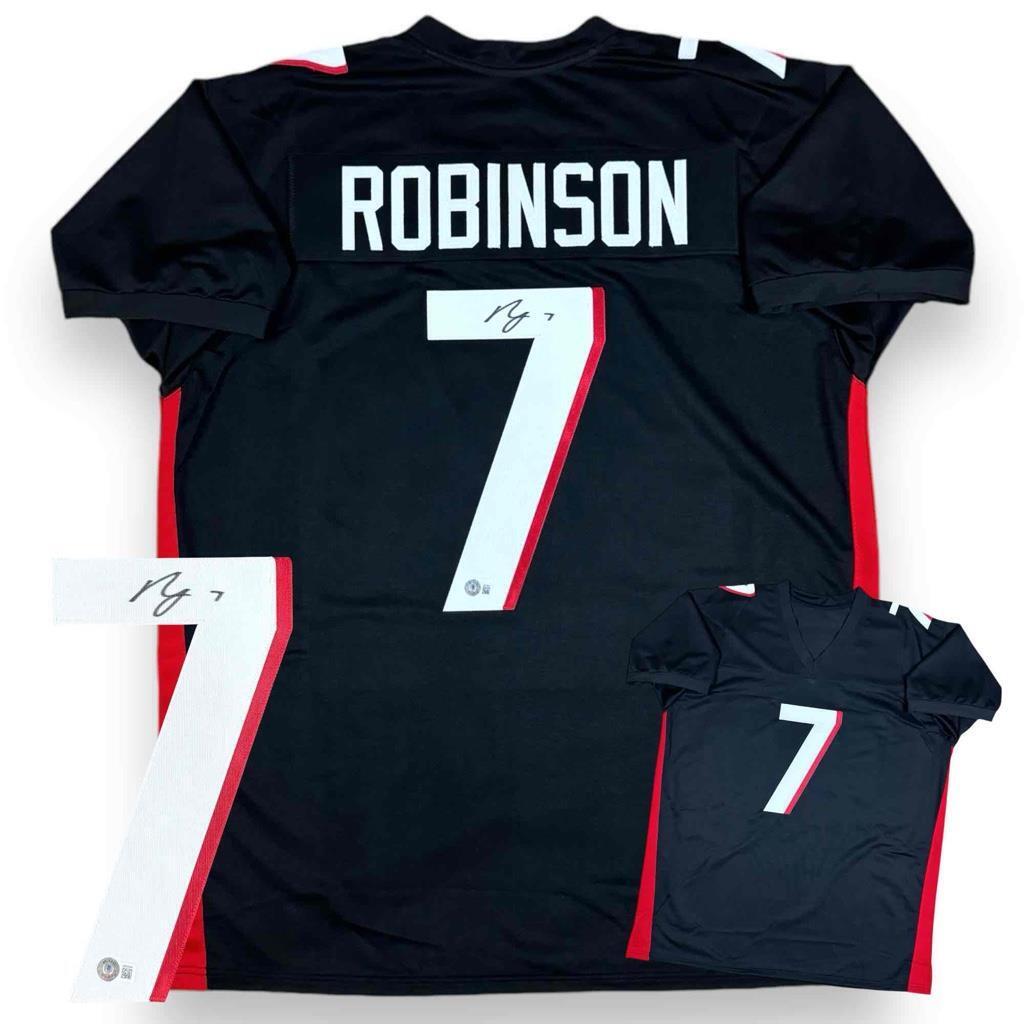 Bijan Robinson Autographed Signed Jersey - Black - Beckett Authenticated - ATL