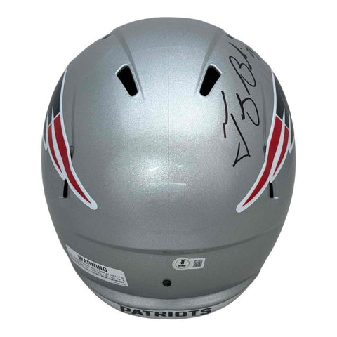 Patriots Tedy Bruschi Autographed Signed Full Size Speed Rep Helmet - Beckett