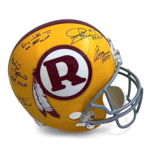 Jurgensen Theismann Kilmer Williams Rypien AUTOGRAPHED Redskins Helmet - JSA