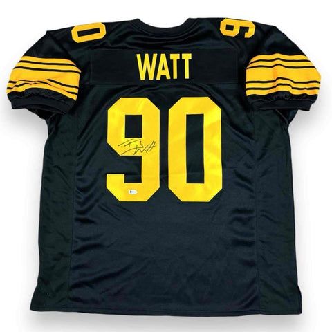 TJ Watt Autographed Signed Jersey - Throwback - Beckett Authenticated