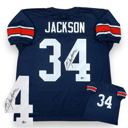 Bo Jackson Autographed Signed Jersey - Navy - Beckett Authenticated