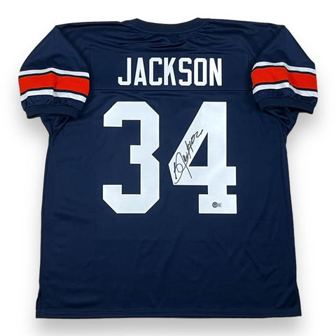 Bo Jackson Autographed Signed Jersey - Navy - Beckett Authenticated