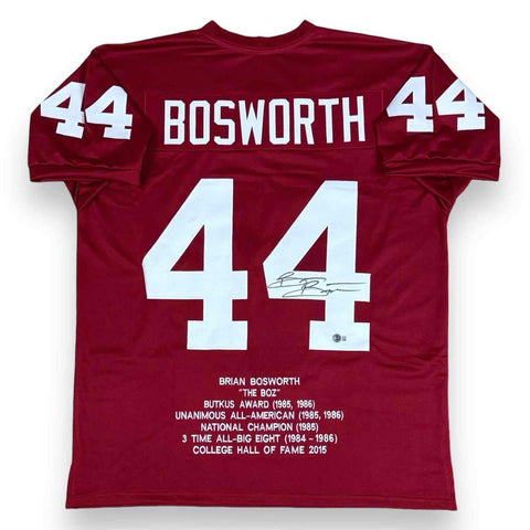 Brian Bosworth Autographed Signed Jersey - Beckett Authenticated