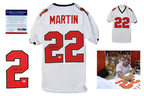 Doug Martin Autographed Signed Tampa Bay Buccaneers White Jersey PSA DNA