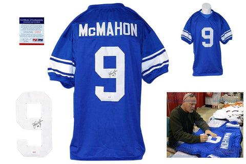 Jim McMahon Autographed Signed BYU Cougars Blue Jersey PSA DNA