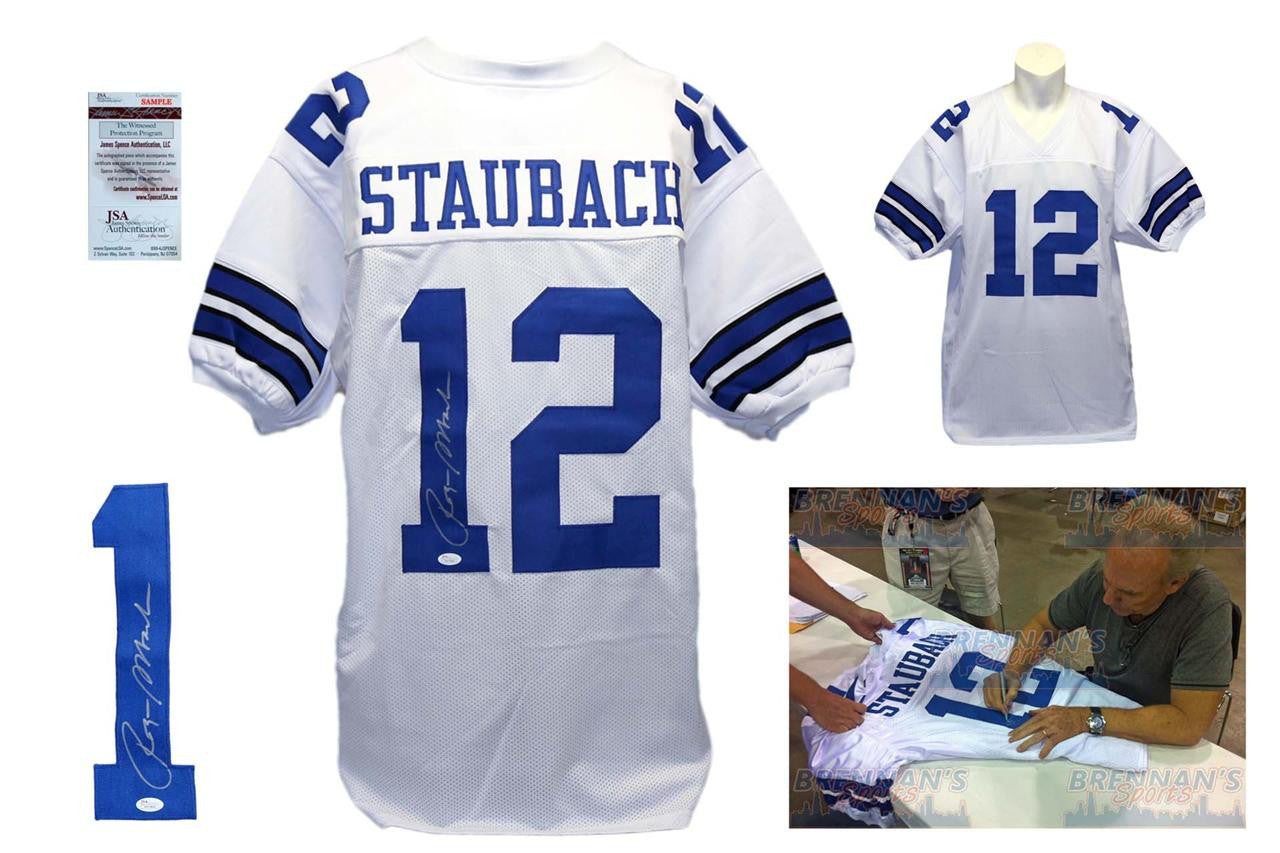 Roger Staubach Autographed Signed Jersey - White