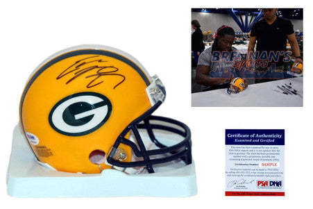 Eddie Lacy Signed Green Bay Packers Mini Helmet - PSA DNA ITP Autograph