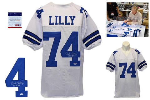 Bob Lilly Signed Autographed Dallas Cowboys White Jersey - PSA DNA