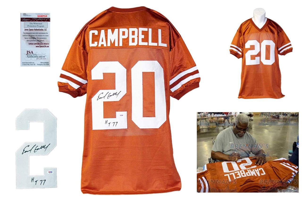 Earl Campbell Autographed Signed Jersey - Burnt Orange