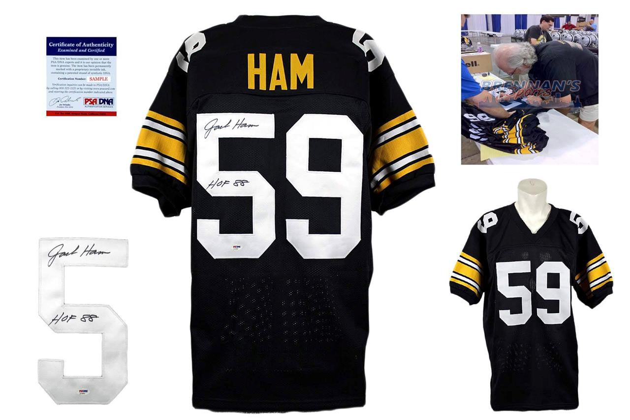 Jack Ham Autographed Signed Jersey - Black