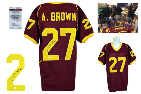 Antonio Brown Autographed Jersey - Burgundy - JSA Authentic