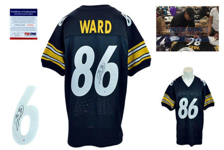 Hines Ward Signed Jersey - PSA DNA - Pittsburgh Steelers Autographed - Black