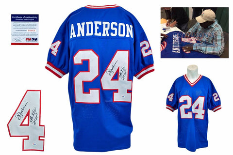 Ottis OJ Anderson Signed Jersey - PSA DNA - New York Giants Autographed