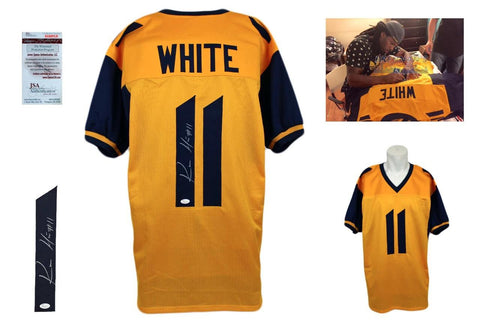 Kevin White Signed Jersey - JSA Witness - West Virginia Mountaineers Autographed