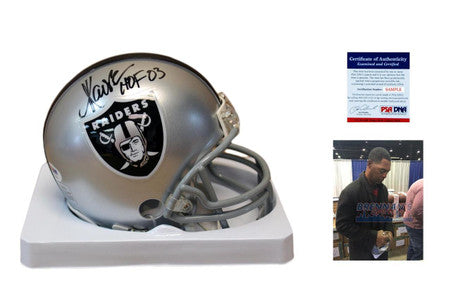 Marcus Allen Autographed Signed Oakland Raiders Mini Helmet - HOF - PSA