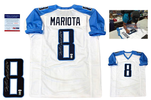 Marcus Mariota Autographed Signed Jersey - Beckett Authentic - White