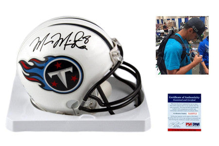 Marcus Mariota Autographed Signed Tennessee Titans Mini Helmet - JSA Authentic