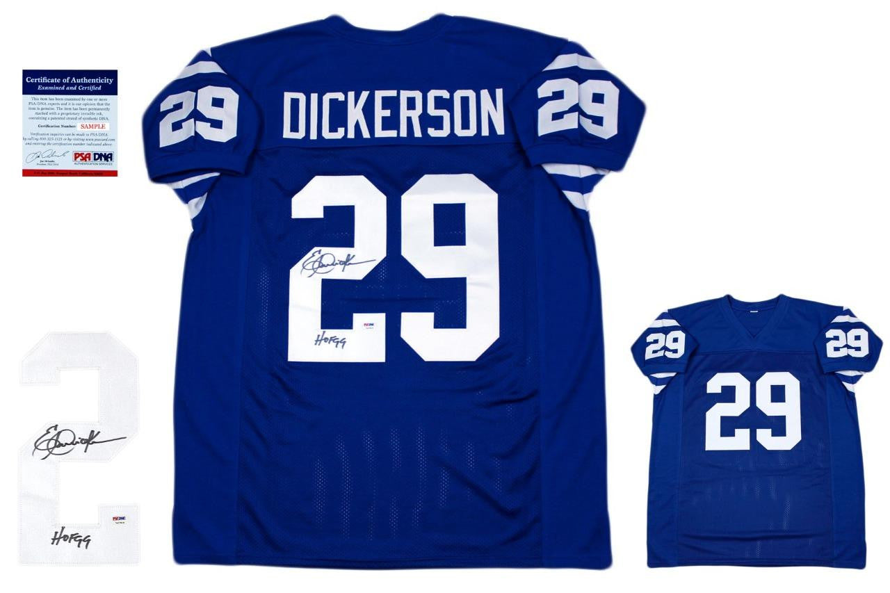 Eric Dickerson Autographed Signed Jersey - Royal - PSA DNA Authentic - Indy