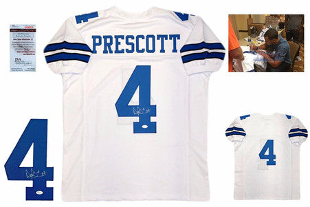 Dak Prescott Autographed Signed Jersey - White - JSA Authentic