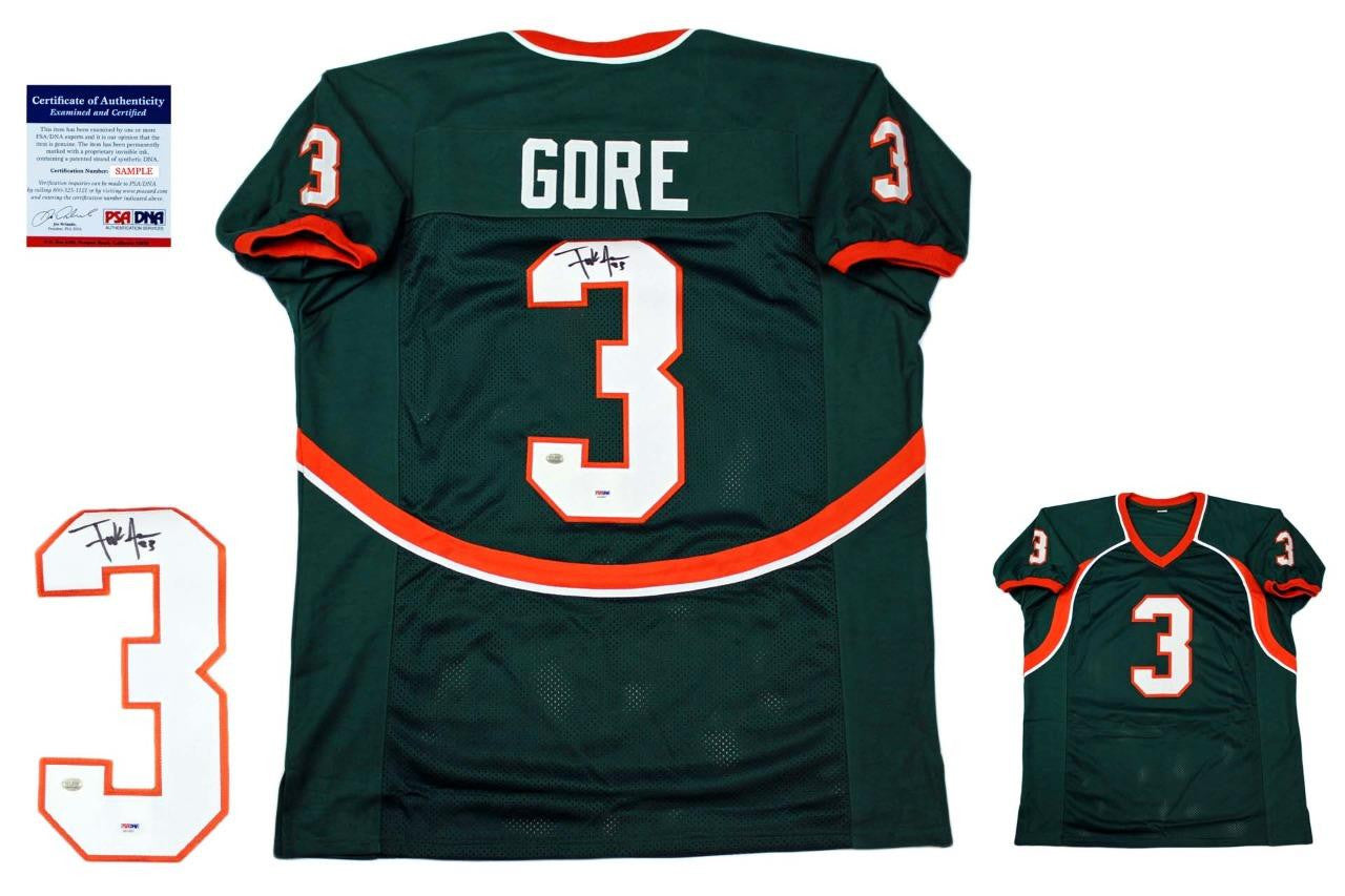 Frank Gore Autographed Signed Jersey - Green