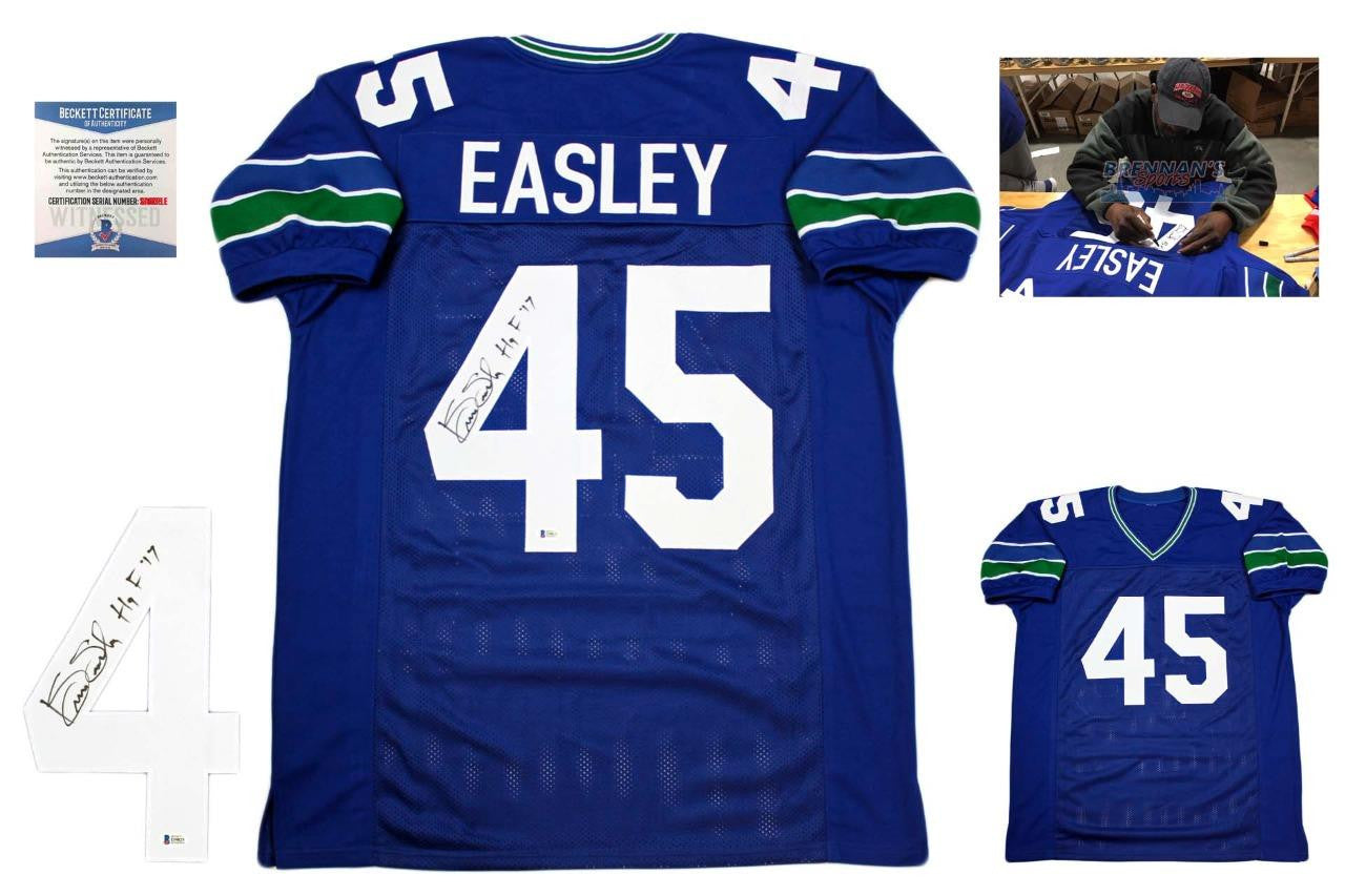 Kenny Easley Autographed Signed Jersey - Beckett Authentic - HOF