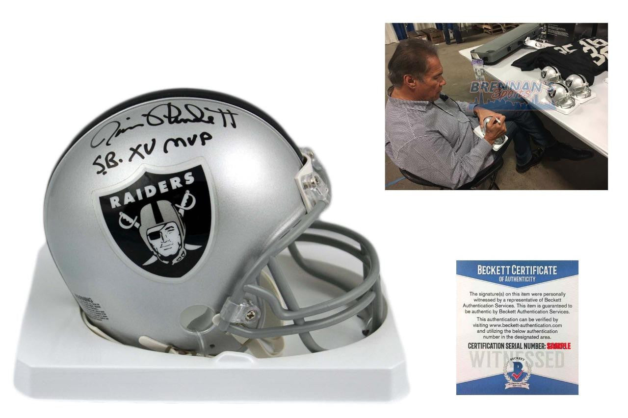 Jim Plunkett Autographed Signed Oakland Raiders Mini Helmet - Beckett Authentic - SB MVP