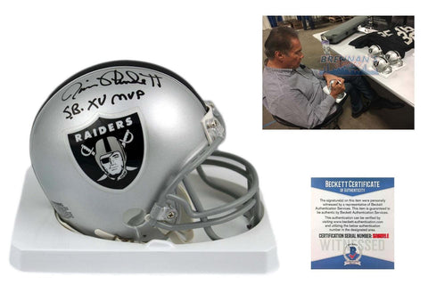 Jim Plunkett Autographed Signed Oakland Raiders Mini Helmet - Beckett Authentic - SB MVP