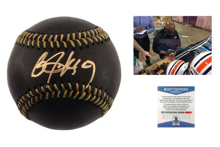 Bo Jackson Autographed SIGNED Rawlings Black Baseball - Beckett Authentic