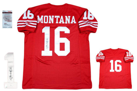 Joe Montana Autographed SIGNED Jersey - JSA Authenticated - Red - SF