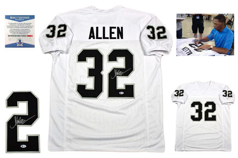 Marcus Allen Autographed Signed Jersey - Beckett Authentic - White