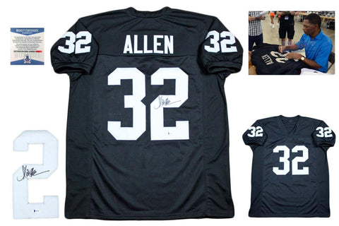 Marcus Allen Autographed Signed Jersey - Beckett Authentic - Black