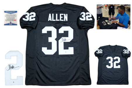 Marcus Allen Autographed Signed Jersey - Beckett Authentic - Black