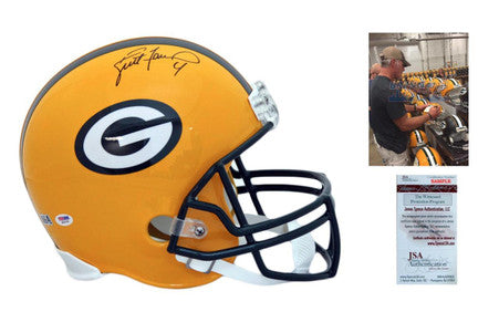 Brett Favre Autographed Signed Packers Proline Helmet - JSA Authentic