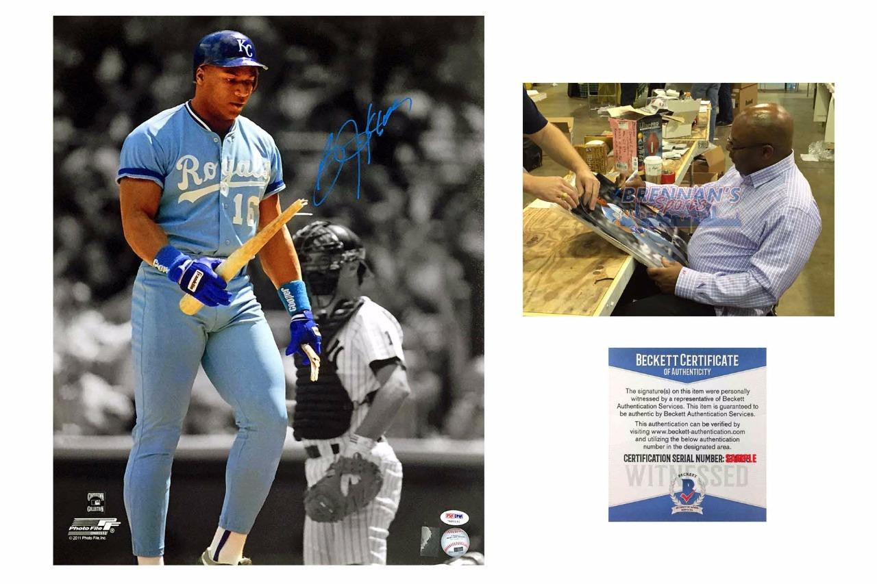 Bo Jackson Autographed Photo - 16x20 - Beckett Authentic - Royals