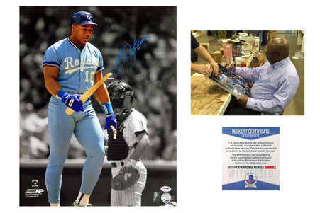 Bo Jackson Autographed Photo - 16x20 - Beckett Authentic - Royals