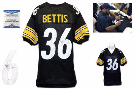 Jerome Bettis Autographed Signed Jersey - Beckett Authentic - Black