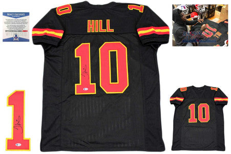 Tyreek Hill Autographed Signed Jersey - Black - Beckett Authentic