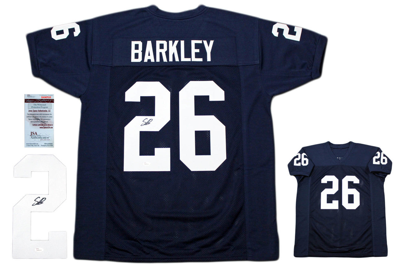 Saquon Barkley Autographed Signed Jersey - JSA Witnessed Authentic