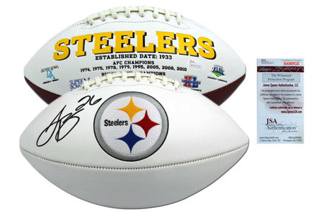 LeVeon Bell Autographed Football - JSA Witnessed Authentic