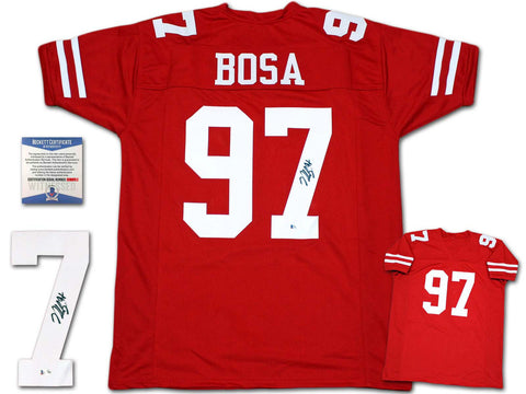 Nick Bosa Autographed Signed Jersey - Red