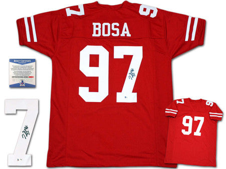 Nick Bosa Autographed Signed Jersey - Red - Beckett Authentic