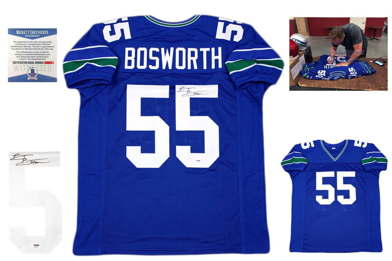 Brian Bosworth Autographed Signed Jersey - Royal - Beckett Authentic