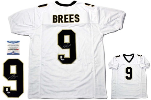 Drew Brees Autographed Signed Jersey - Beckett Authentic - White